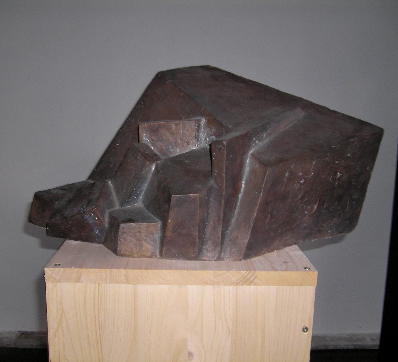 Figur im Fels, 2. Fassung, Bronze Figur im Fels, 2. Fassung, Bronze