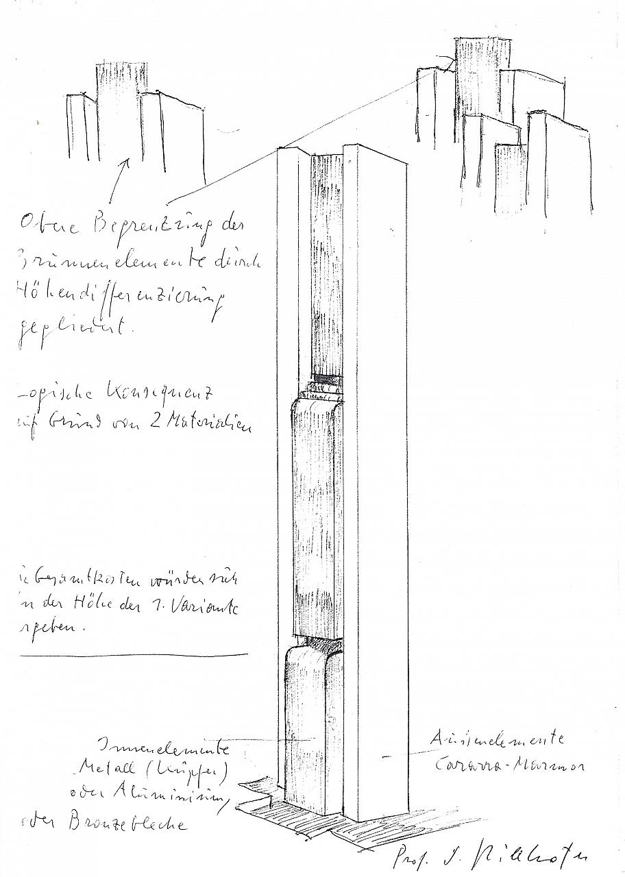 Entwurf für Platzgestaltung, Brunnenmodell für den Stephansplatz, Wien Entwurf für Platzgestaltung, Brunnenmodell für den Stephansplatz, Wien